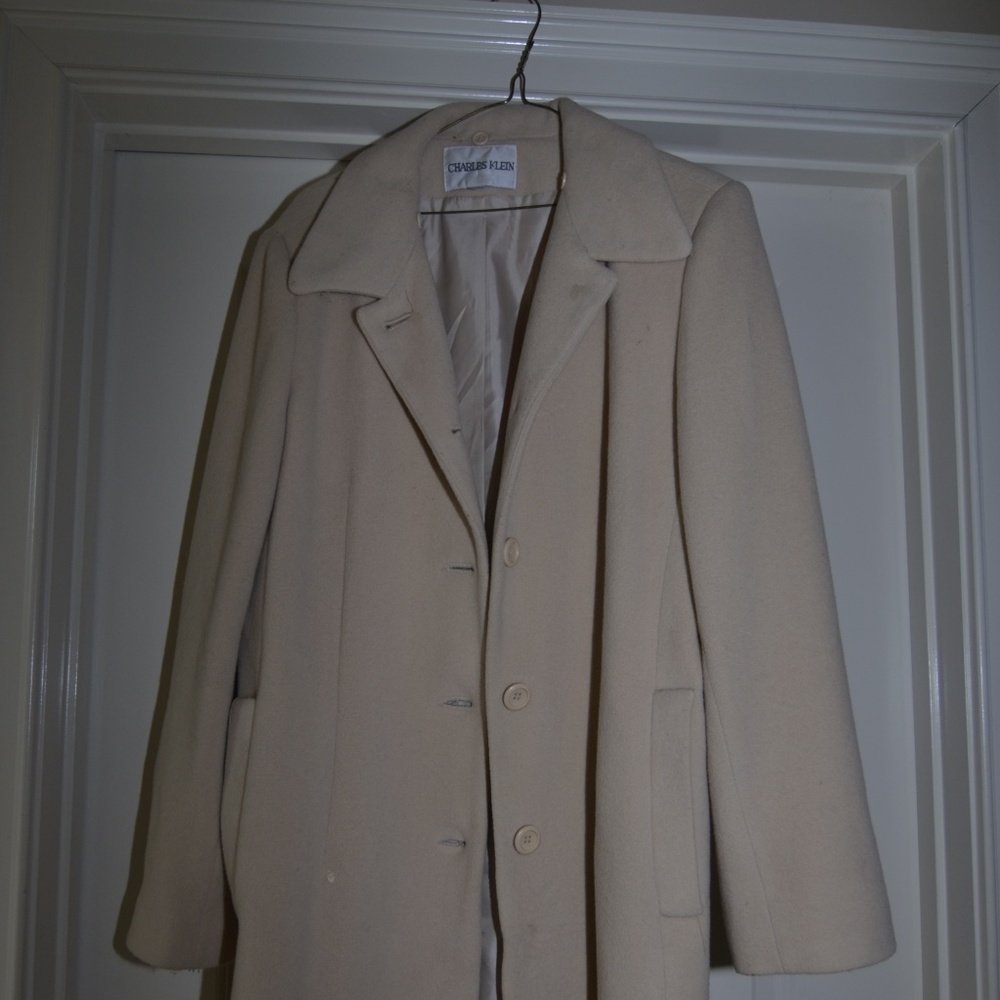 CHARLES KLIEN womens beige coat